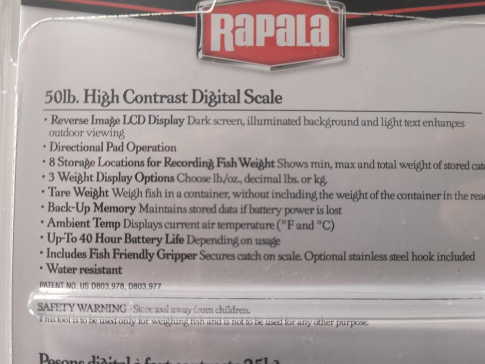 Rapala 50lb High Contrast Scale RHCDS50