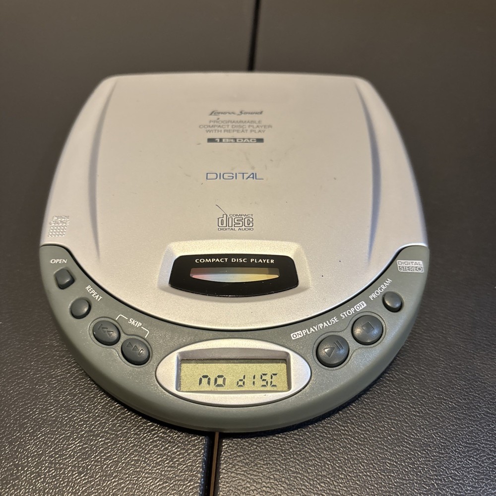 Lenoxx Sound CD-50 Portable CD Player Programmable With Repeat Power Tested
