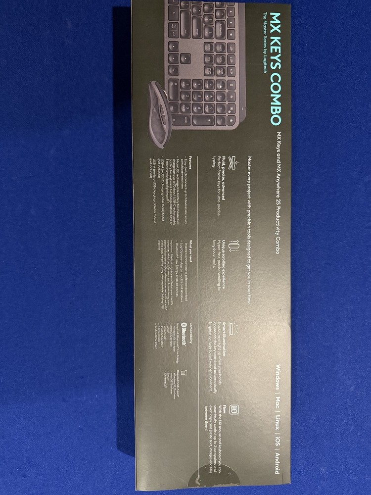 Logitech MX Keys Combo Performance Wireless Keyboard and Mouse 2S PB 920-013372