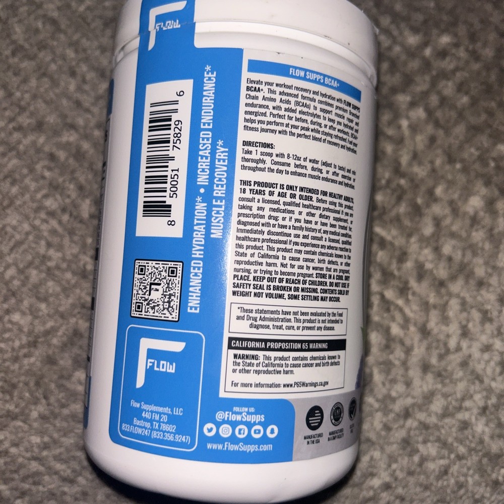 Flow BCAA+ Enhanced With Electrolytes ~Blue Razz~