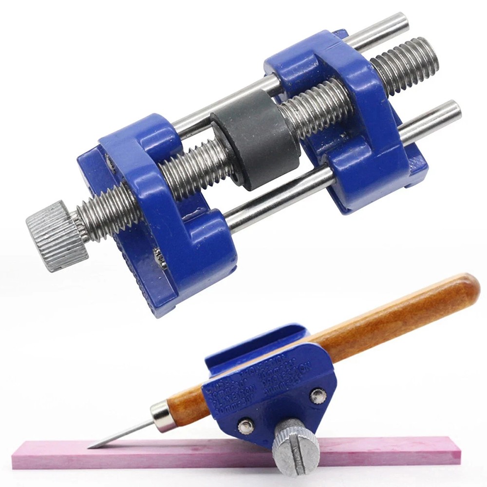 Chisel Plane Blade Sharpening Guide Jig Adjustable Angle Tool for Woodworking