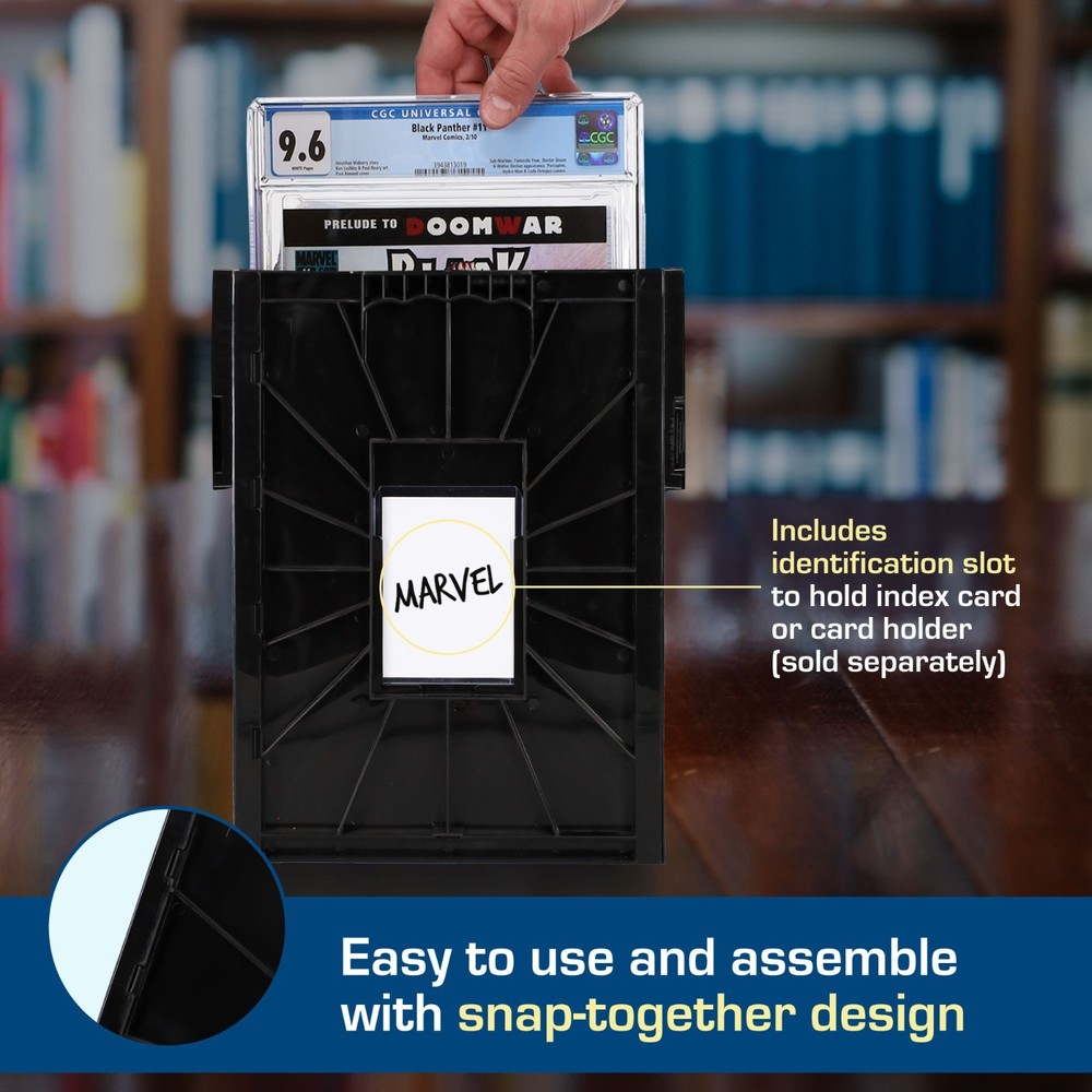 BCW Graded Certified Comic Book Storage Plastic Bin Stackable Box Heavy Duty