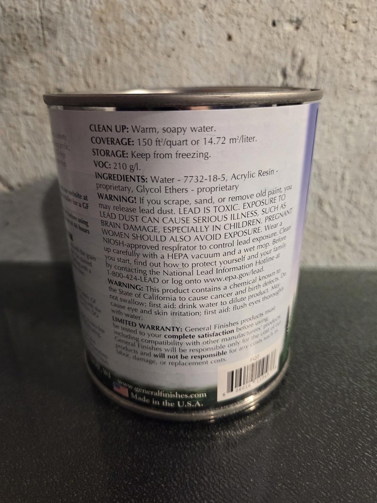 General Finish Flat Out Flat Water Based Top Coat