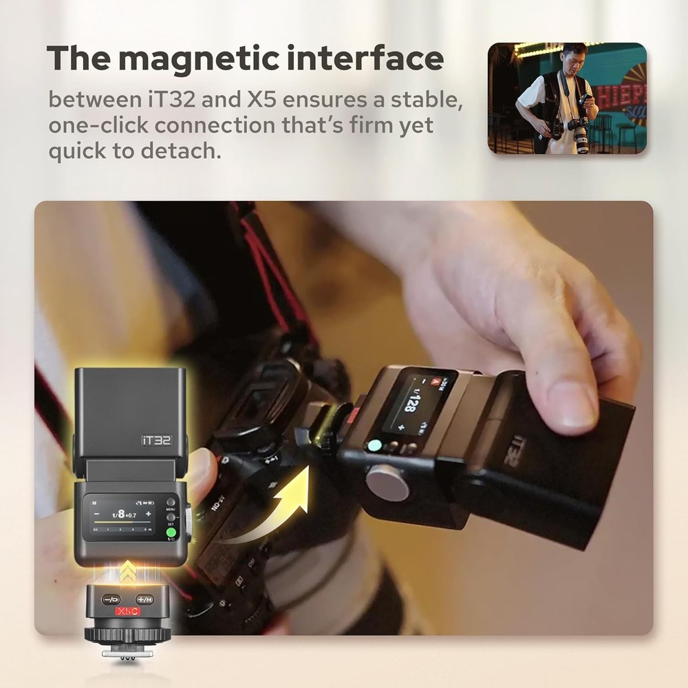 GODOX IT32 TTL Camera Flash with X5 Wireless Flash Trigger Compatible with X3,X3