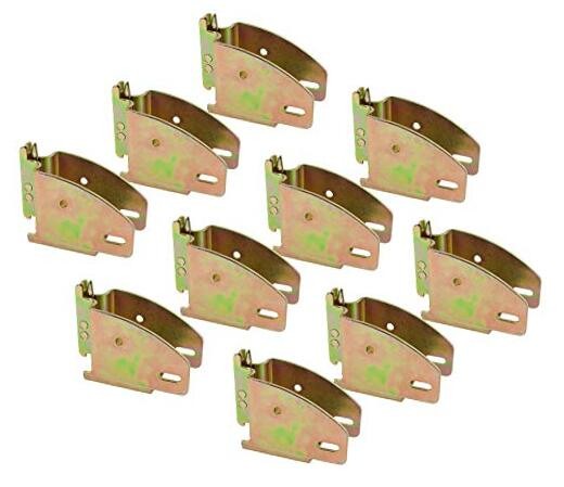 (10 Pack E-Track Wood Beam End Socket Shelf Brackets w/E 10 - Pack Standard