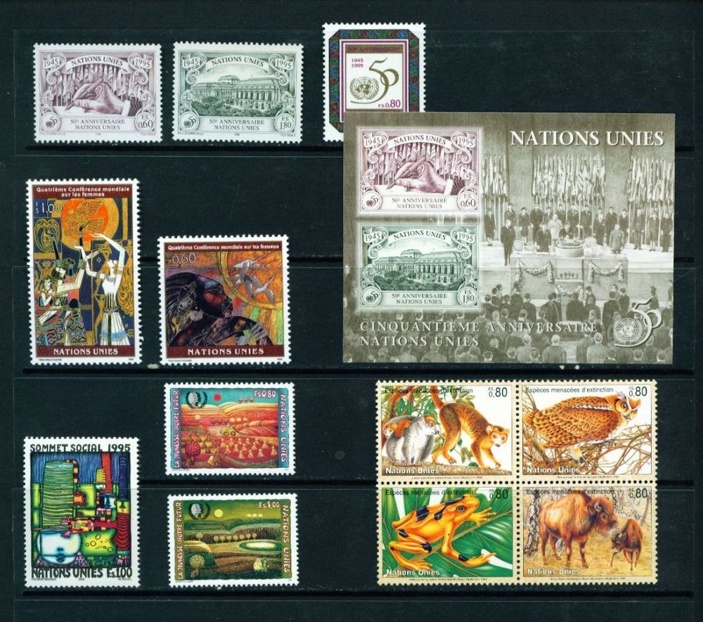1995 UN Mint Geneva Stamps - Never Hinged - Complete  (no booklet)