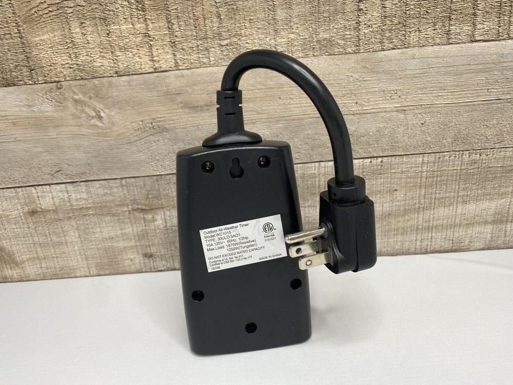 Workchoice Outdoor All-Weather Timer WC1015-2 BULK PACKAGED