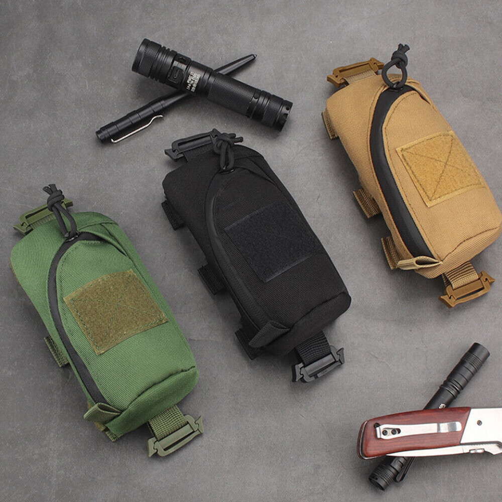 Backpack Shoulder Strap Accessory Pouch Tactical Molle Bag EDC Tool Pockets