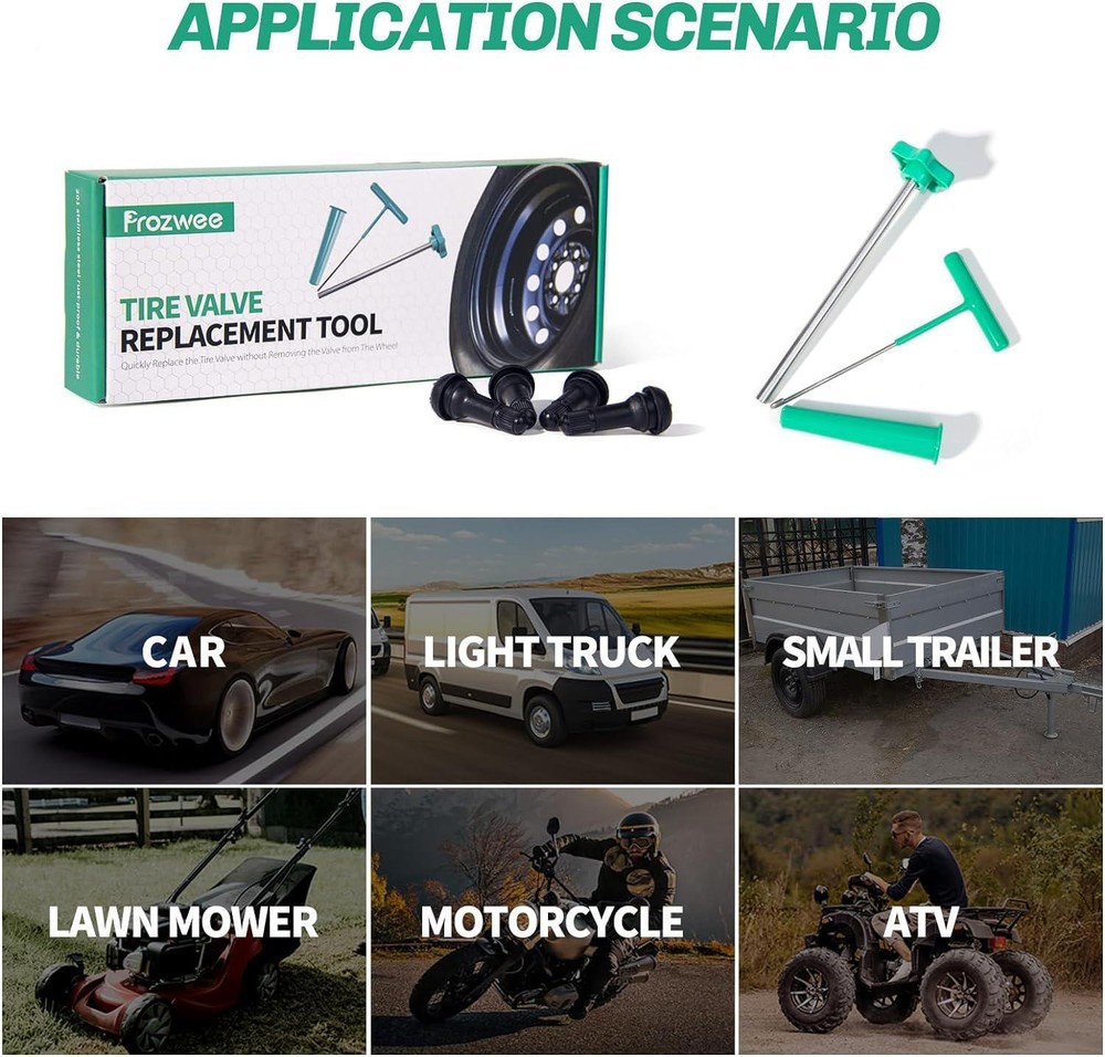 Tire Valve Stem Core Quickly Replacement Tool Kit, Perfect Tool for Leaky Valves