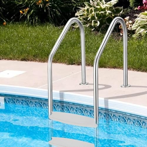 3-Pack 18" Universal Pool Ladder Steps Replacement, Heavy-Duty Molded Plastic