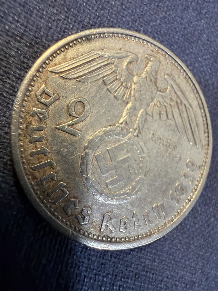 GERMANY 3rd Reich 1939 A ( Berlin Mint ) Silver .625 Coin 2 MARK’s