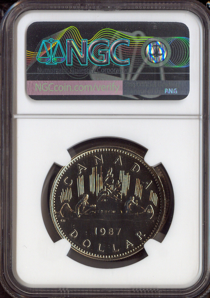 1987 Canada Dollar $1 NGC MS68 MAC - Quality