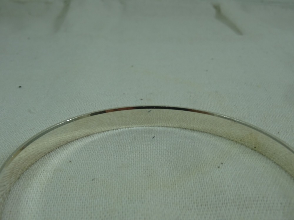 GRT Sterling Silver Bangle Bracelet 925 7mm 30.6grams Solid 8.5"