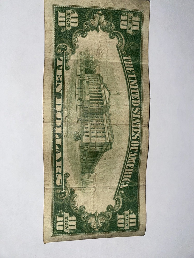 billete de 10 dolares 1934