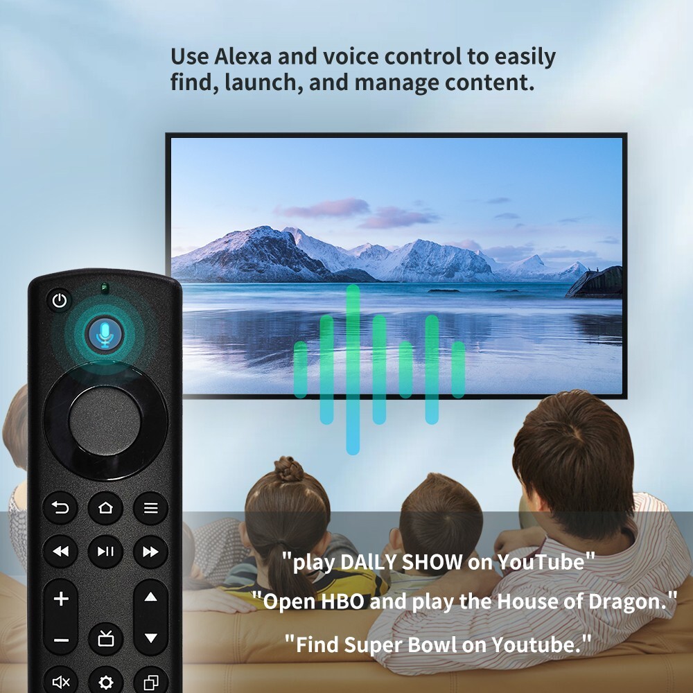 2Pcs Amazon Fire TV Replacement Remote Control For Stick 4K Max Streaming Device
