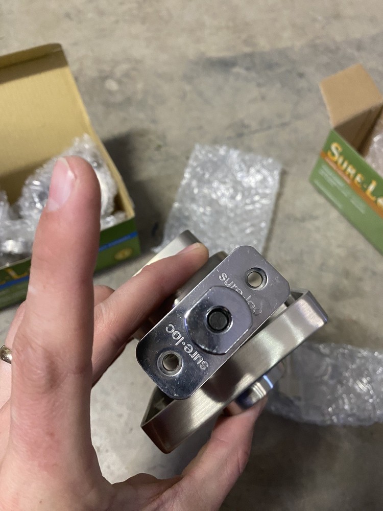 Sure Loc Deadbolt Square Polished Chrome