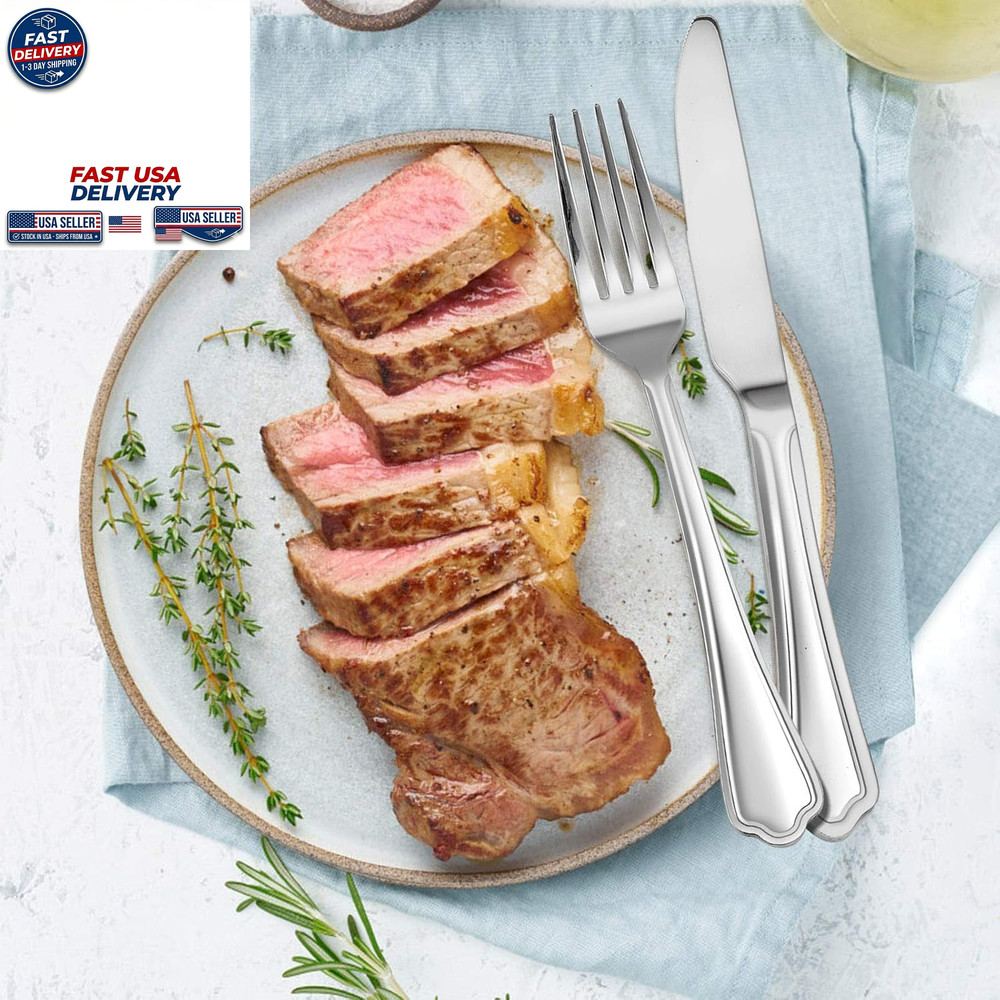 Dinner Fork Set Stainless Steel 7.9 Inch