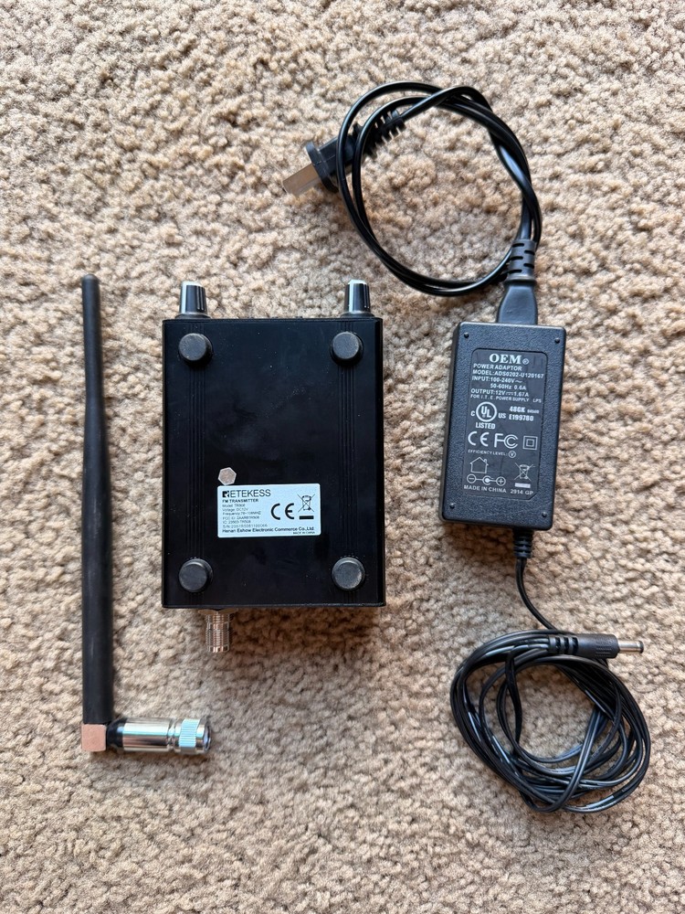 Retekess TR508 FM Broadcast Transmitter Compact Wireless Audio