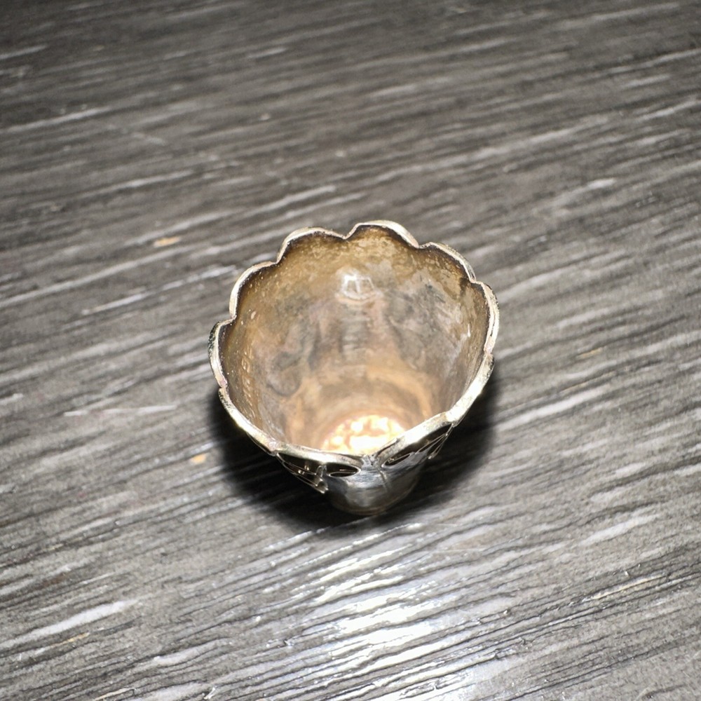 Handcrafted Mexico Sterling Silver Thimble Vintage