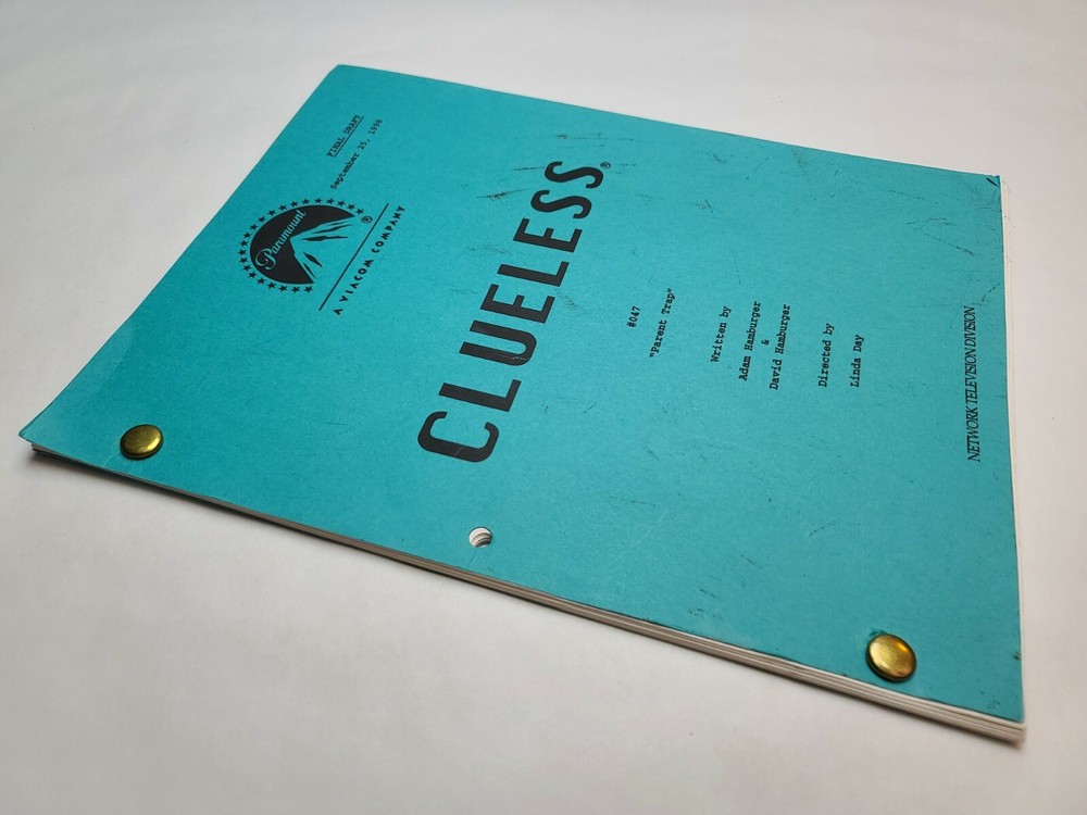 CLUELESS / Adam Hamburger 1998 TV Script, Stacey Dash "Parent Trap"