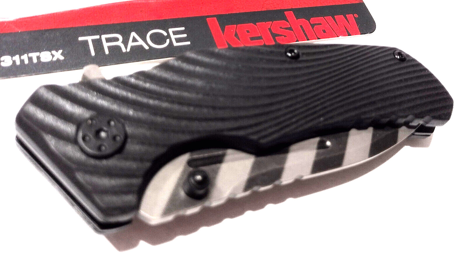 KERSHAW KS1311 Black Trace Spring Open Assisted Tactical Folding Pocket Knife