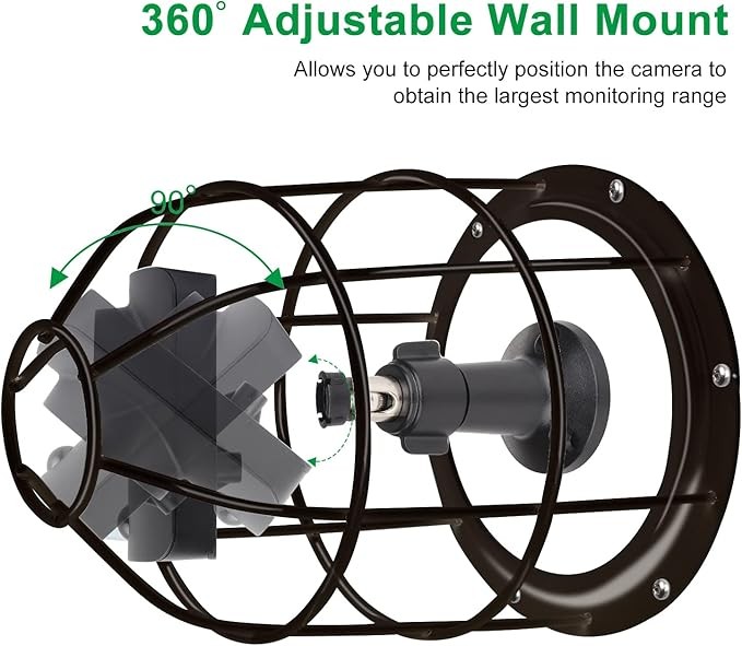 Anti-Theft Camera Mount Cage & Wall Bracket for Multiple Camera Models