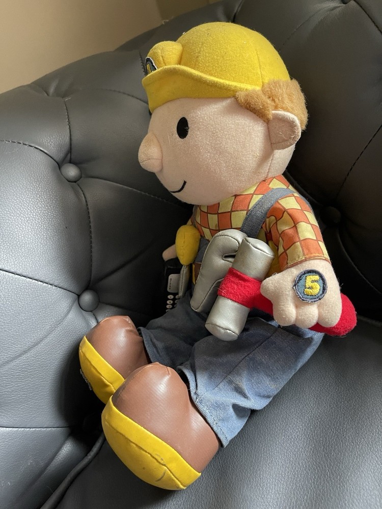 Vintage 2000 Read Along Talking Bob The Builder Interactive Plush Working