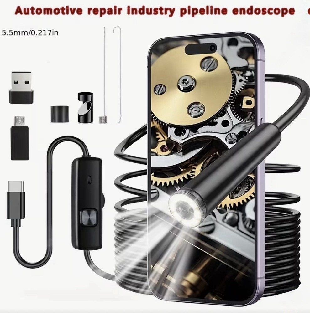 Android, PC, Mac Endoscope Camera & Accessories - Semi Rigid or Soft Lead - IP67