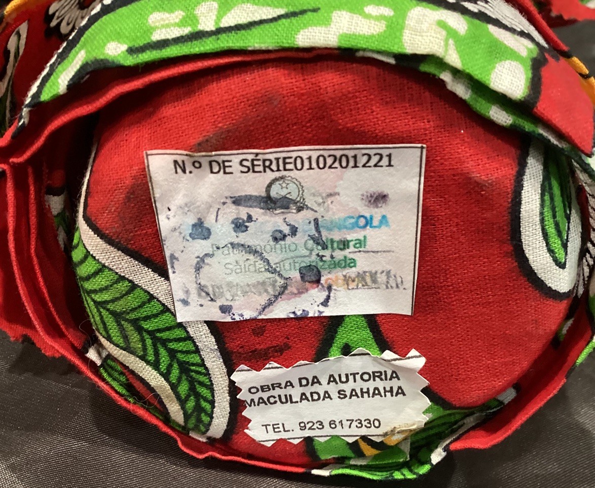 TALL AFRICAN SAHAHA MOTHER N BABY DOLL CLOTH TRIBAL DRESS 16”T W BASKET N BEADS