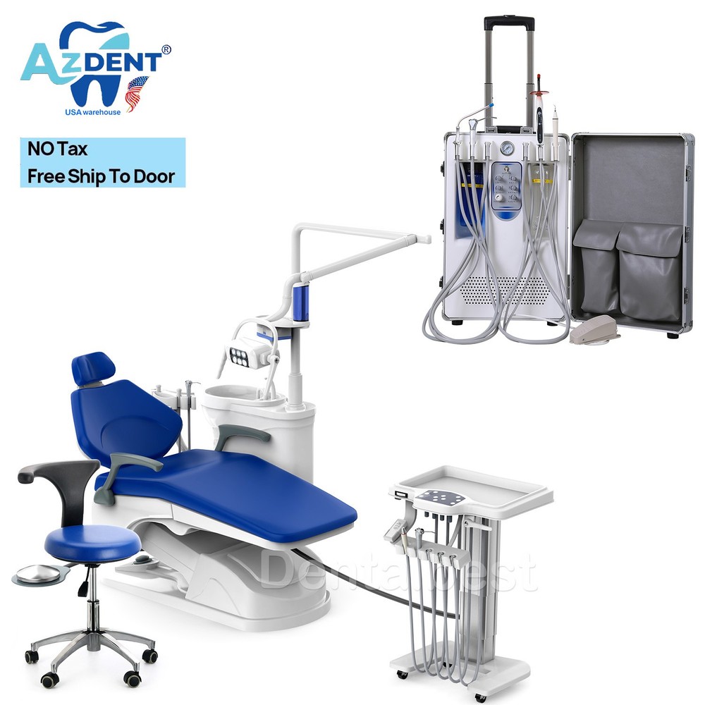 Dental Unit Chair DC Motor Computer Controlled/Delivery Suction Unit Compressor