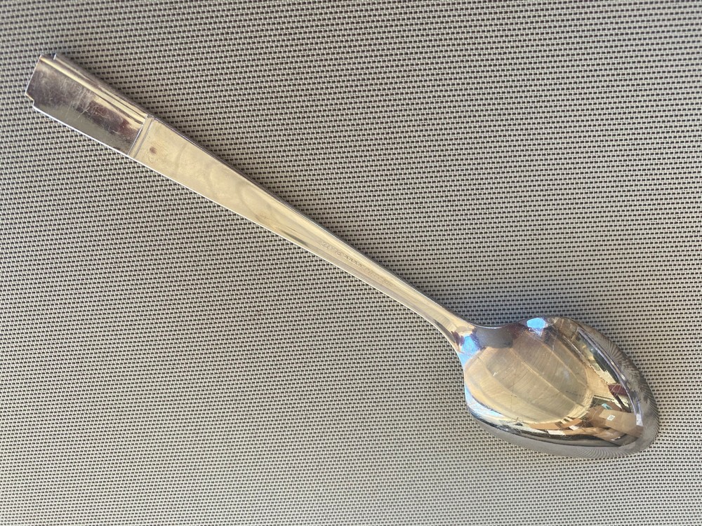 1 Table Serving Spoon 1938 Oneida Prestige Grenoble Silver Plate Silverplate