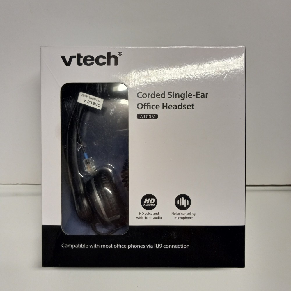 Vtech A100M Wideband Single Ear Headset NOB; Untested