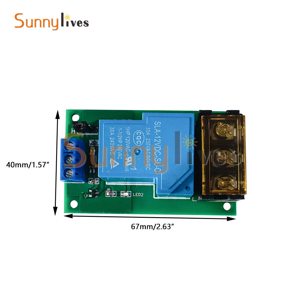 30A Relay Module Optocoupler Isolation High And Low Level Trigger Single Power
