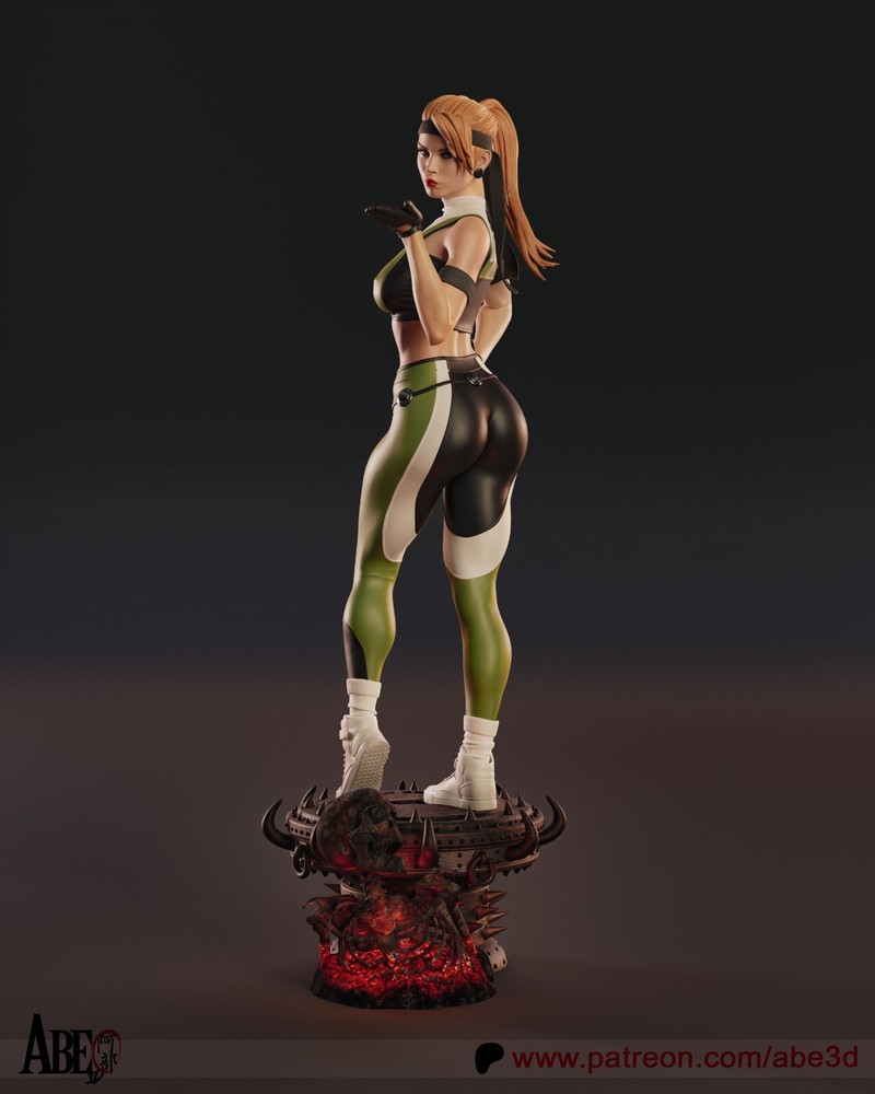 Sonya Blade (MK) Statue 3D Print Unpainted/Unassembled
