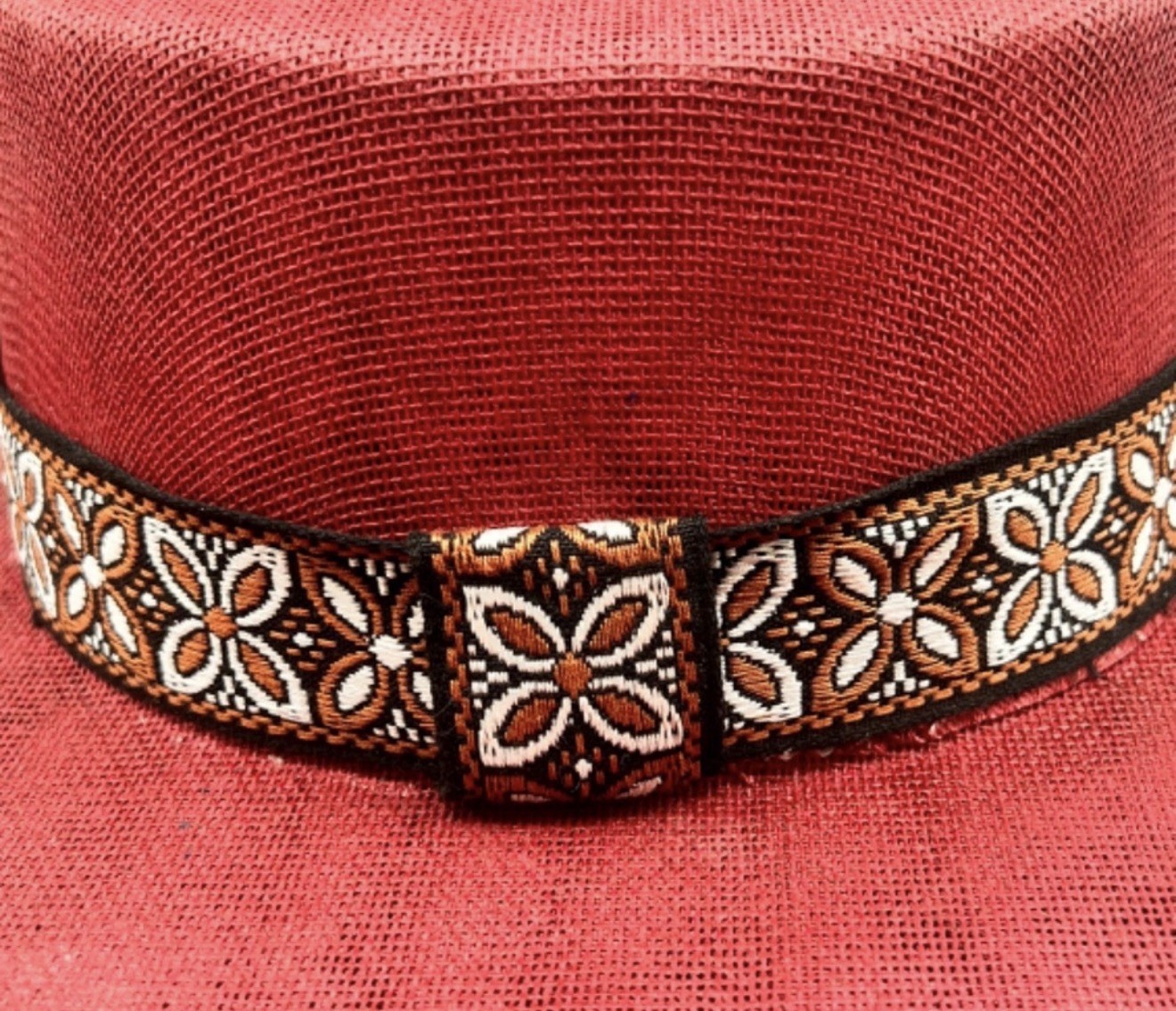 Cordovez Burgundy with Red -brown headband NWOT(H07)