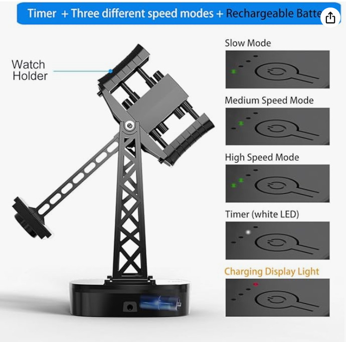 Watch Winder for Automatic Watches,Timer Shutdown Adjustable Self Winding Turner