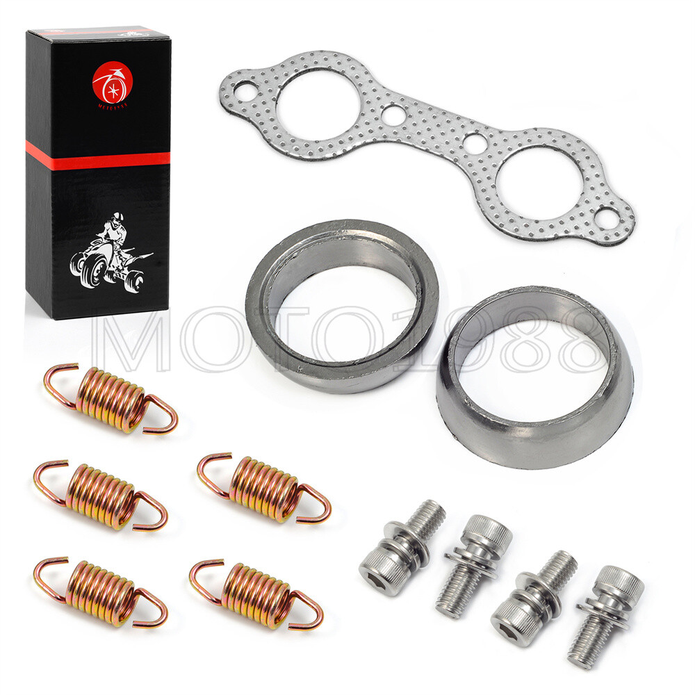 Exhaust Muffler Gasket Spring Seal Rebuild Kit For Polaris Sportsman 600 700 800
