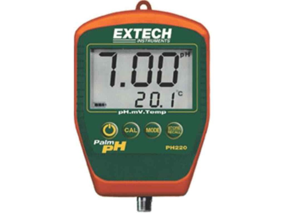 Extech PH220 Waterproof Palm pH Meter Compact size - Device ONLY No Electrode