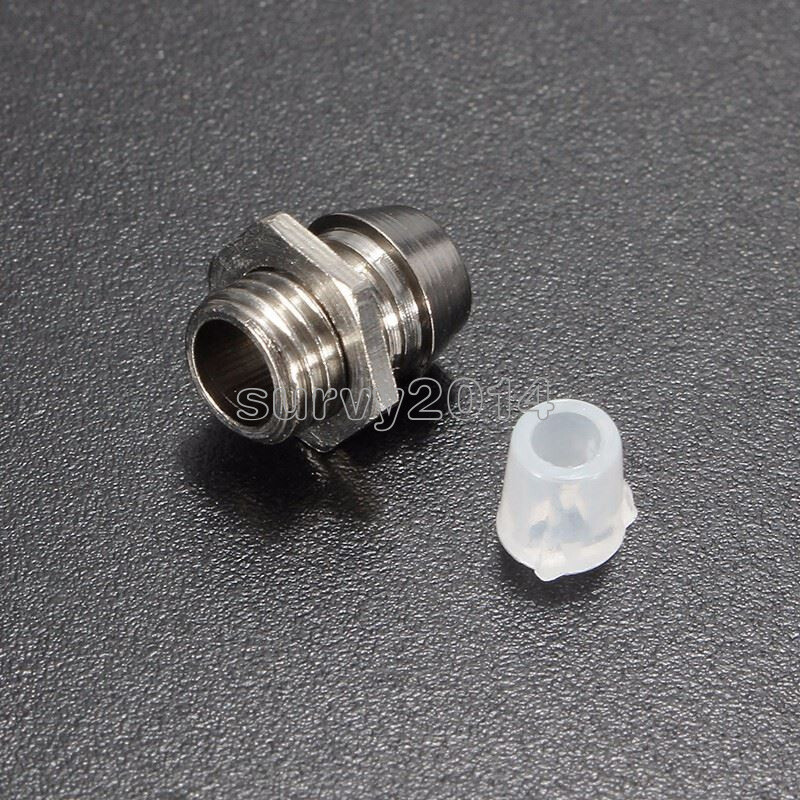 10PCS 5MM Chrome Metal Silver Bezel LED Holder Panel Display Mount Base Rubber