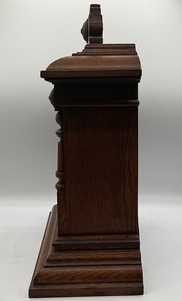 Antique Ingraham Eclipse Cabinet Clock, 1885 Patent Regulator
