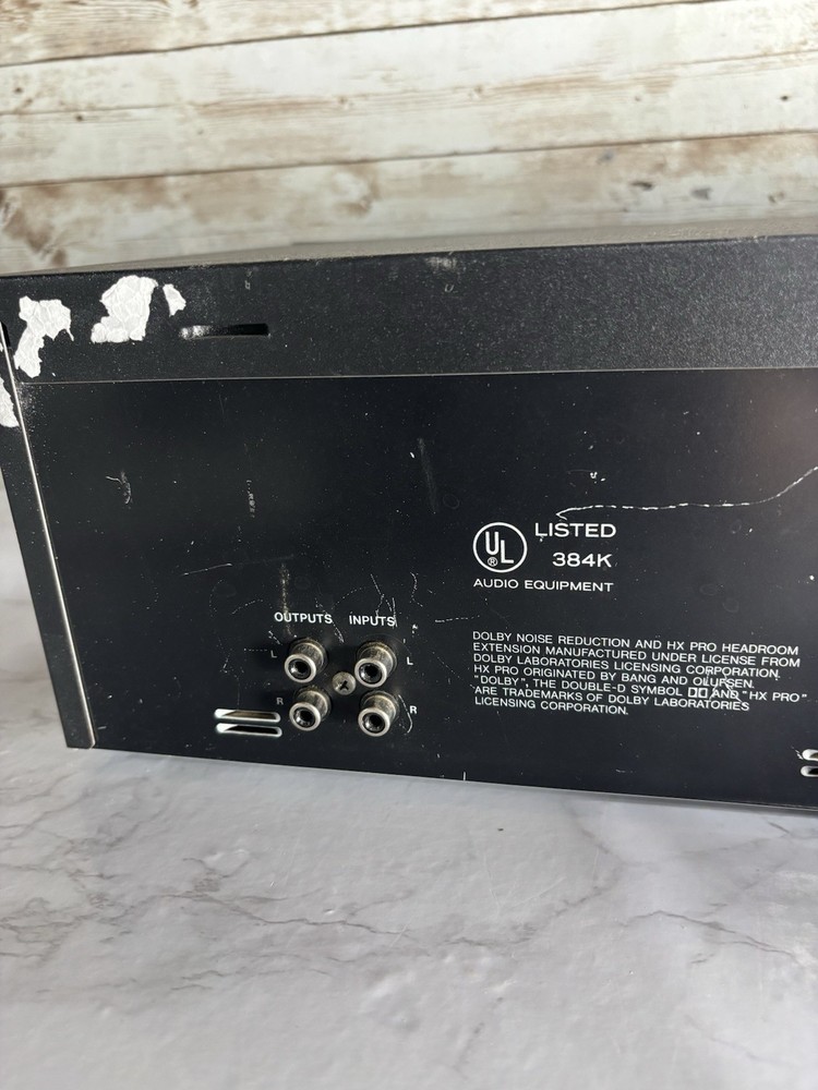 TASCAM 202 MK ii Double Auto Reverse Cassette Deck Tested Missing Knob Read !!