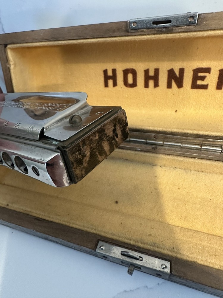 Hohner The 64 Chromonica 4 Octaves Harmonica Professional w/ Case - Untested
