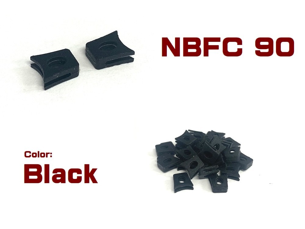 LINEGEAR Nose Bridge Flex Coupler Black for Oakley Juliet 2 pcs [NBFC90-BK]