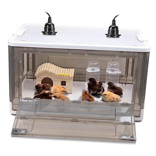 Chick Brooder,Brooder Box for Chicks,Brooder Heater Warms up to 25 23″x17″x14″