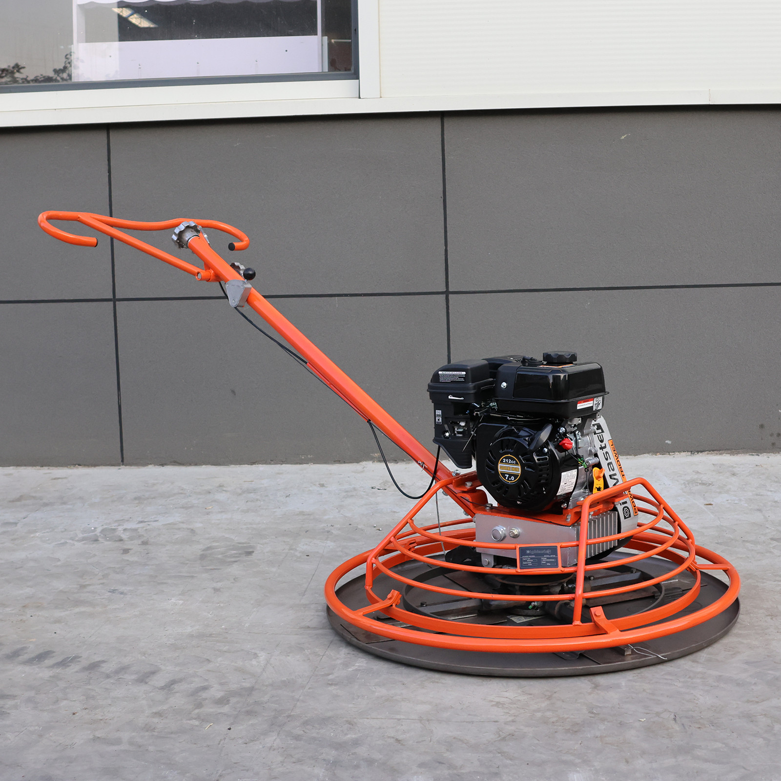 7HP Gas Power 39.37" Cement Surface Finishing Power Trowel Machine w/Float Pan