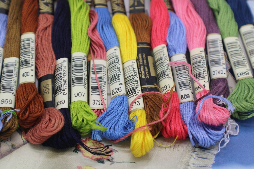 Cross Stitch Patterns With 19 Dmc Floss Skeins