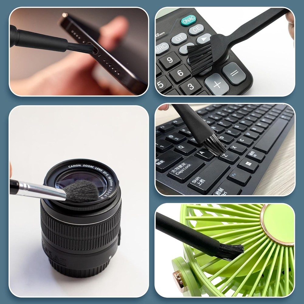5 PCS Mini Keyboard Cleaning Brushes Kit, PP Handle Nylon Anti Static Electronic