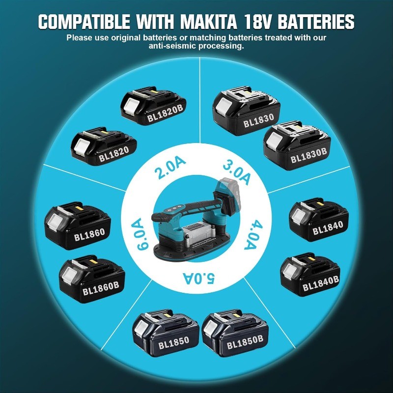 Machine Installation Tool for Makita 18V Battery, Handheld Automatic Tiling