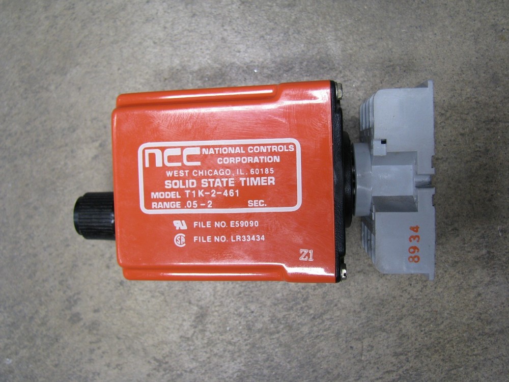 T1K-2-461 National Controls Solid State Timer with Socket