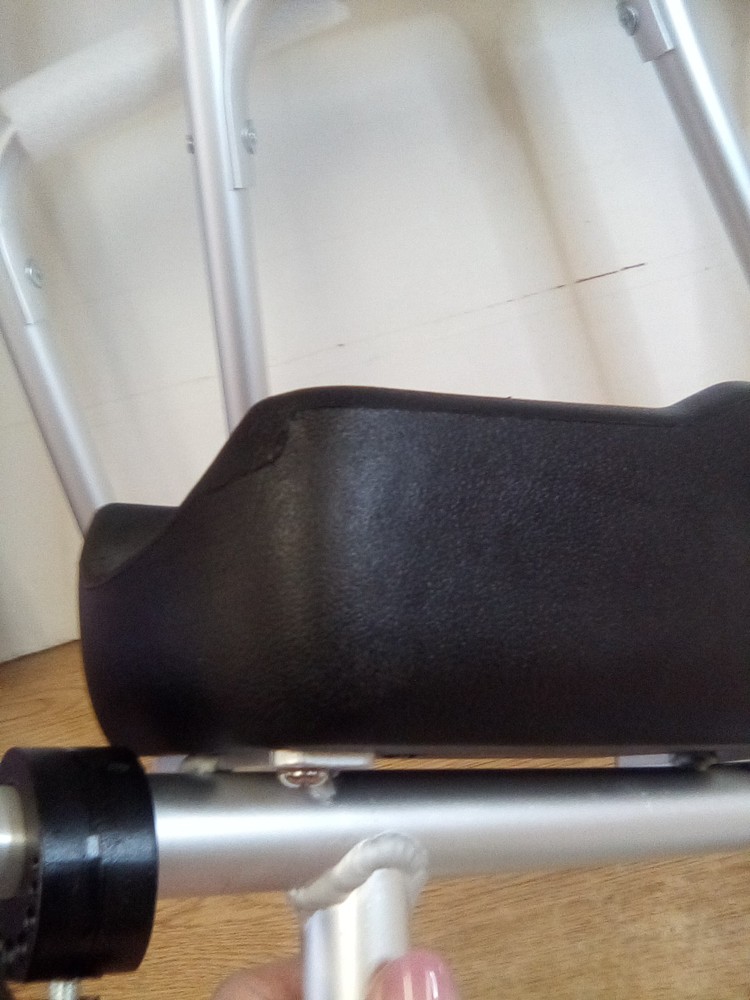 Foldable Standard Walker With Front Wheels And Armrest